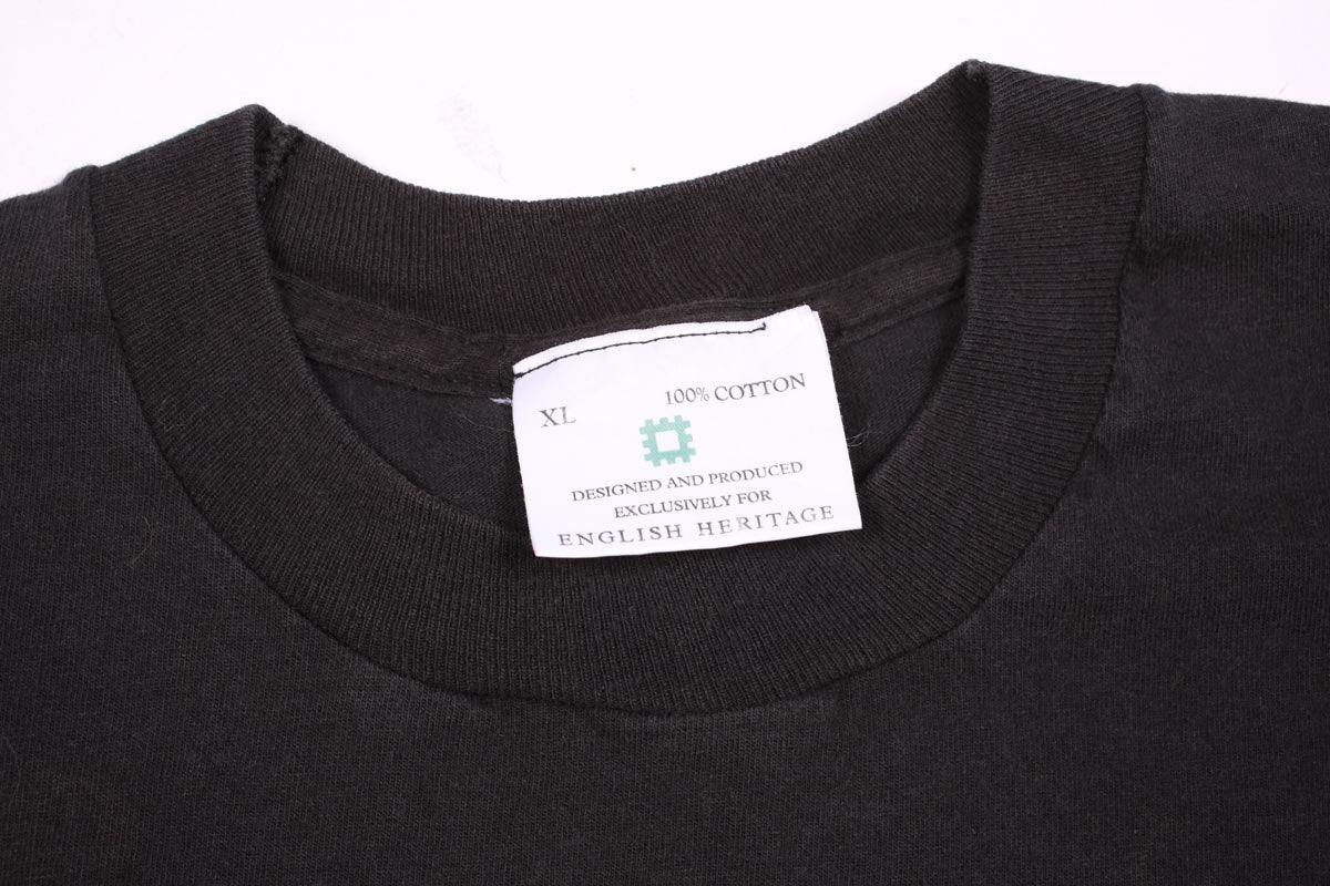 English Heritage Stonehenge maglietta vintage nera XL