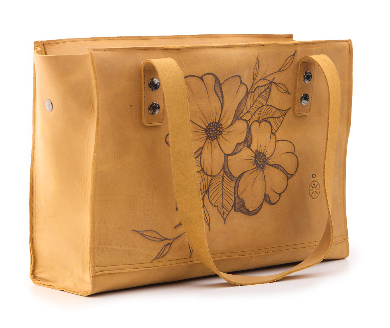 AC Longboards Shopping Bag Fiori shopper pelle floreale