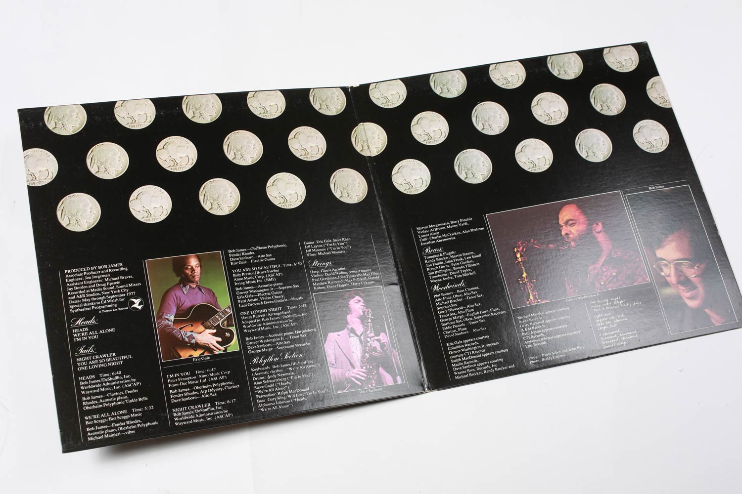 Bob James Heads disco vinile LP 1977 gatefold