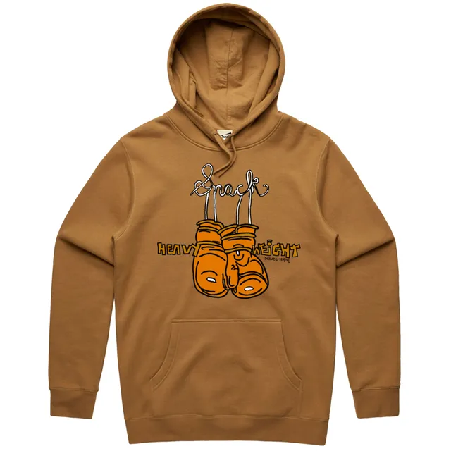 Snack Heavyweight felpa cappuccio tobacco L