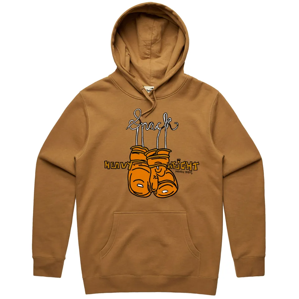 Snack Heavyweight felpa cappuccio tobacco L