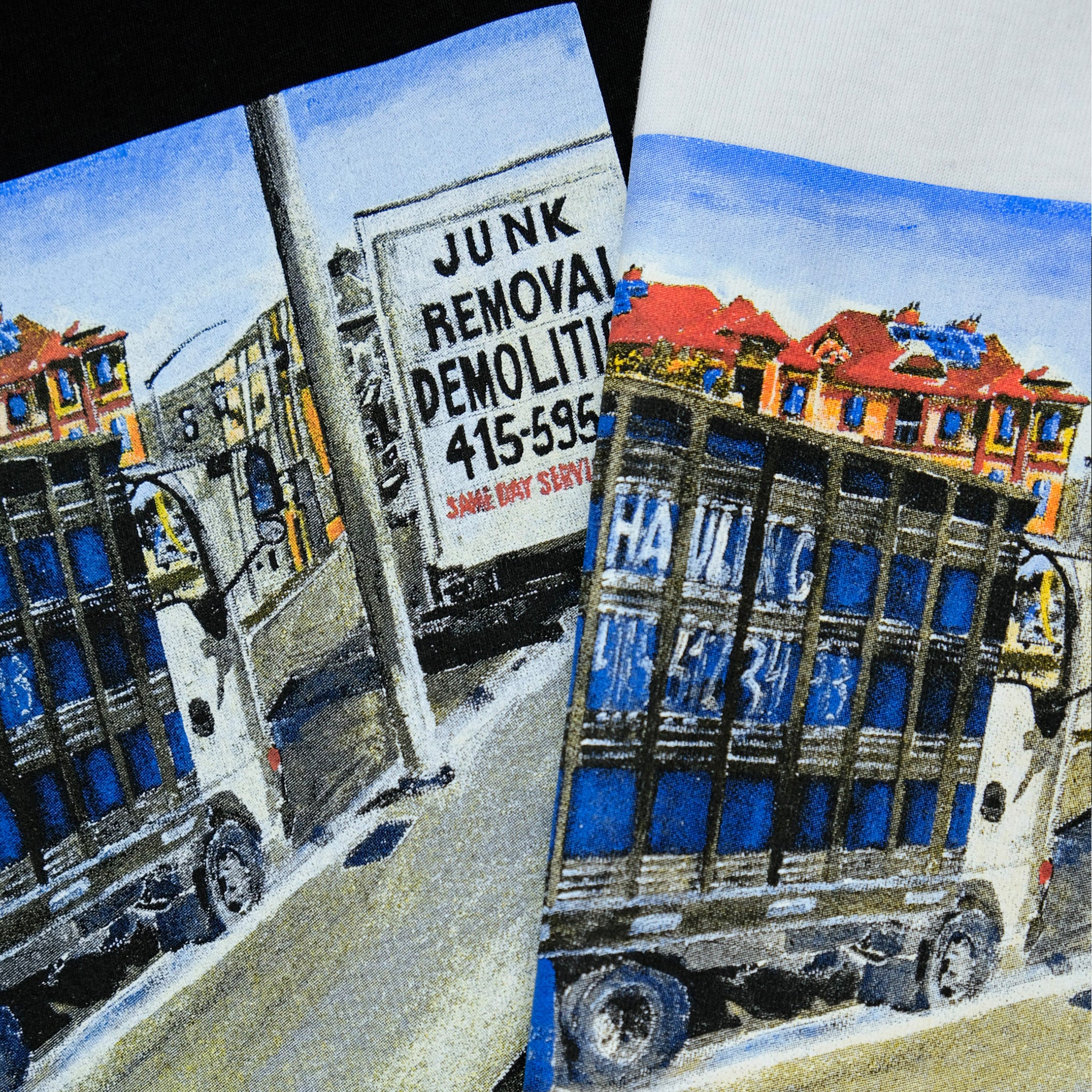 Snack Junk Removal t-shirt cotone nera