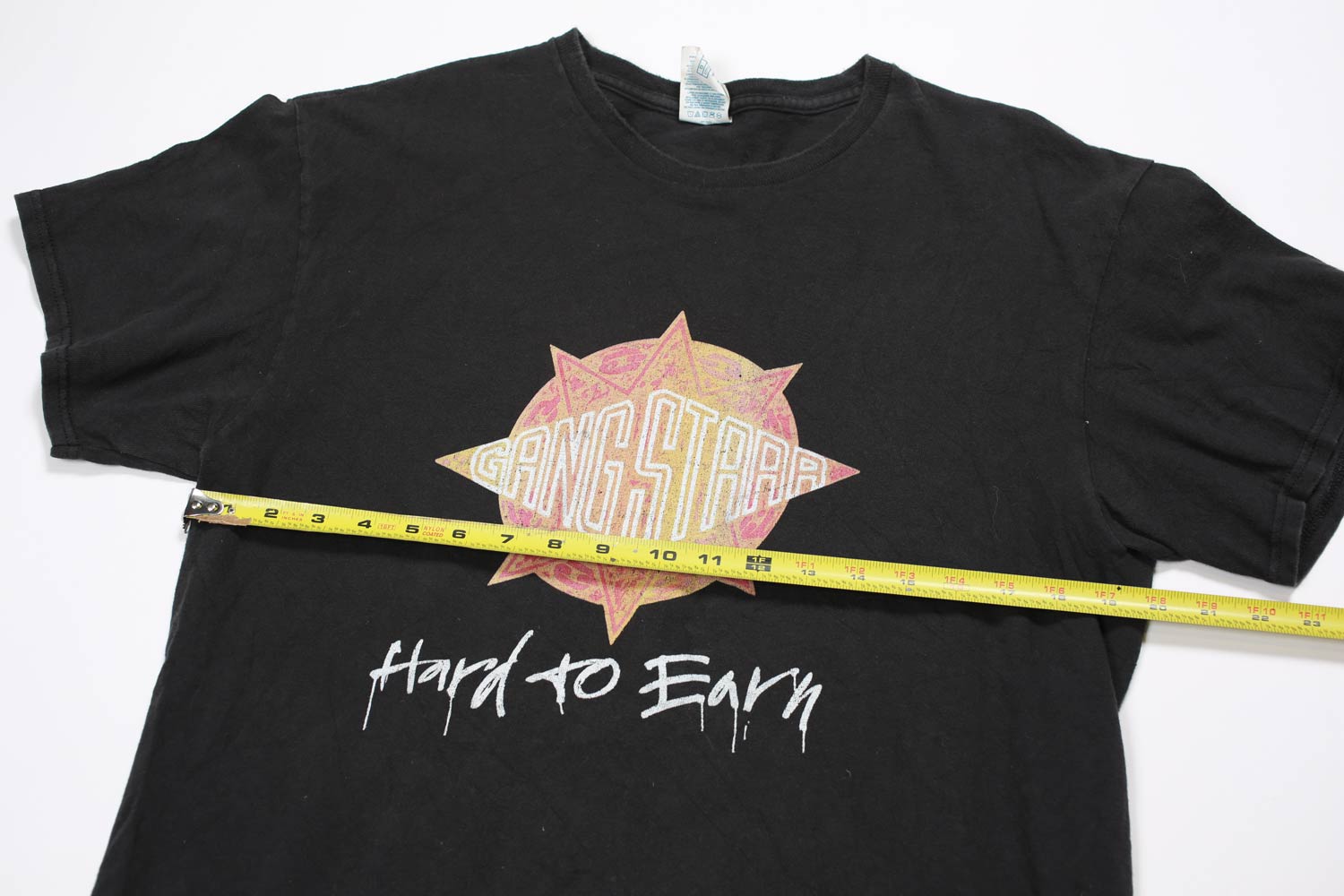 Gang Starr Hard to Earn maglietta vintage L nera cotone