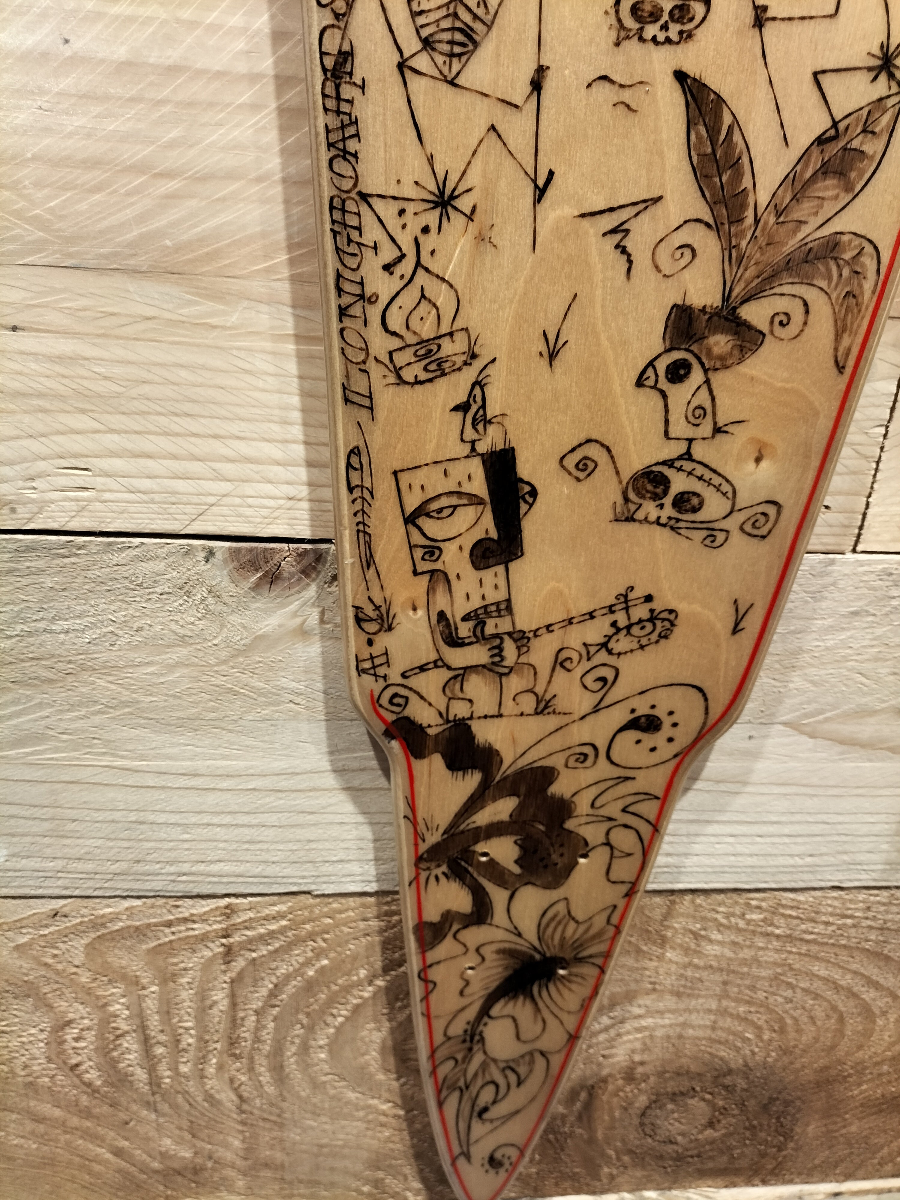 AC Longboards Tiki Super Long tavola pintail 155 cm flex