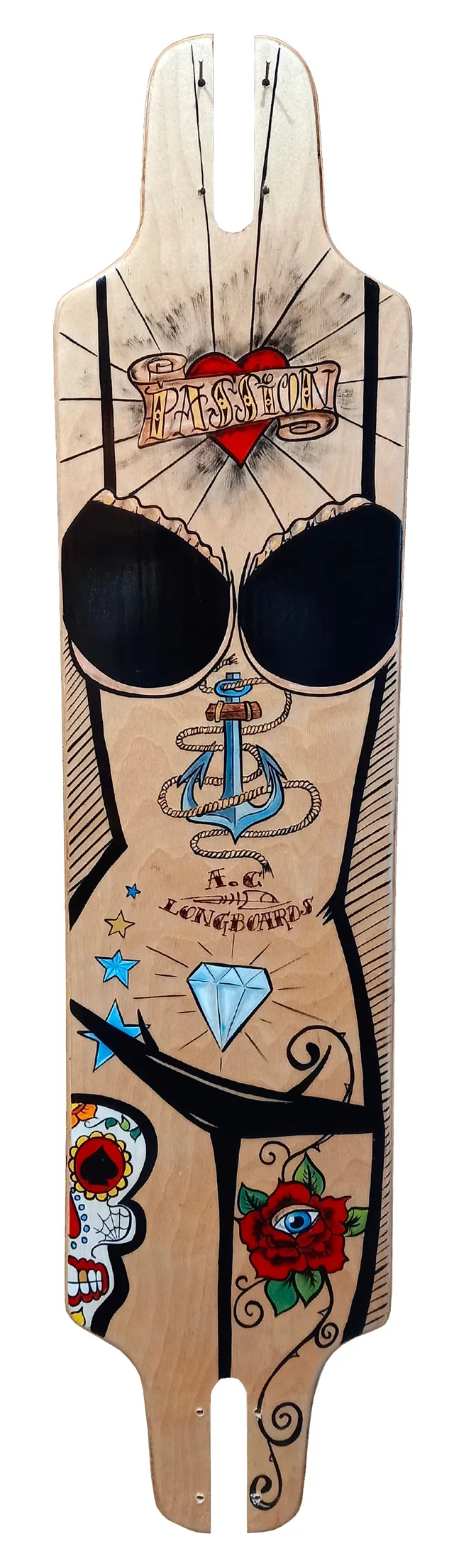 AC Longboards Bikini longboard betulla 39,3 freeride