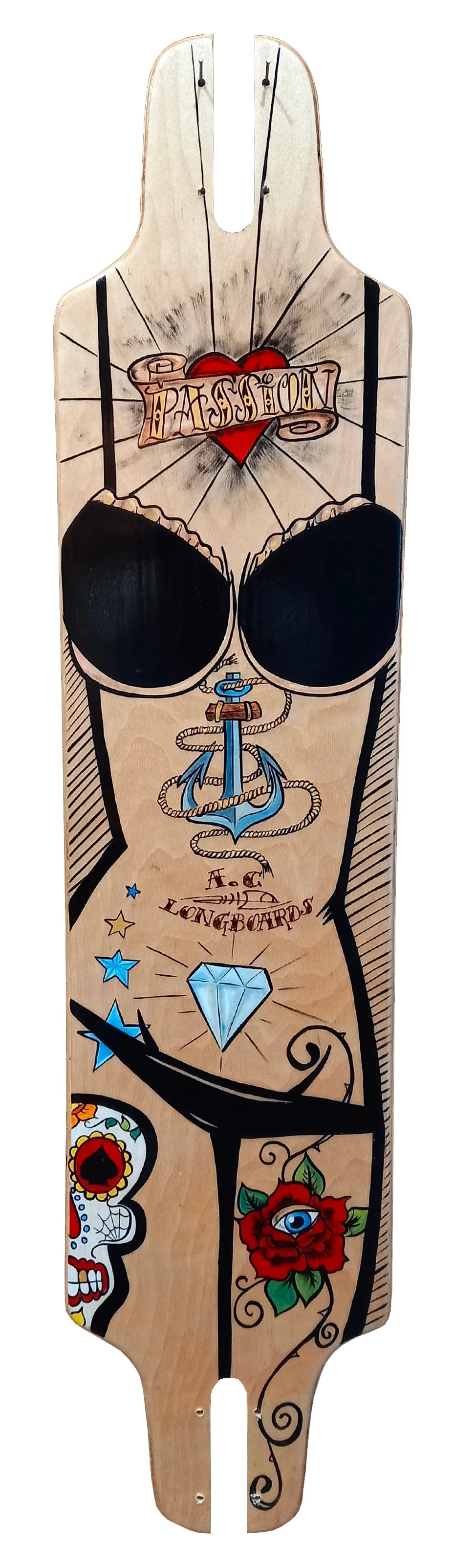 AC Longboards Bikini longboard betulla 39,3 freeride