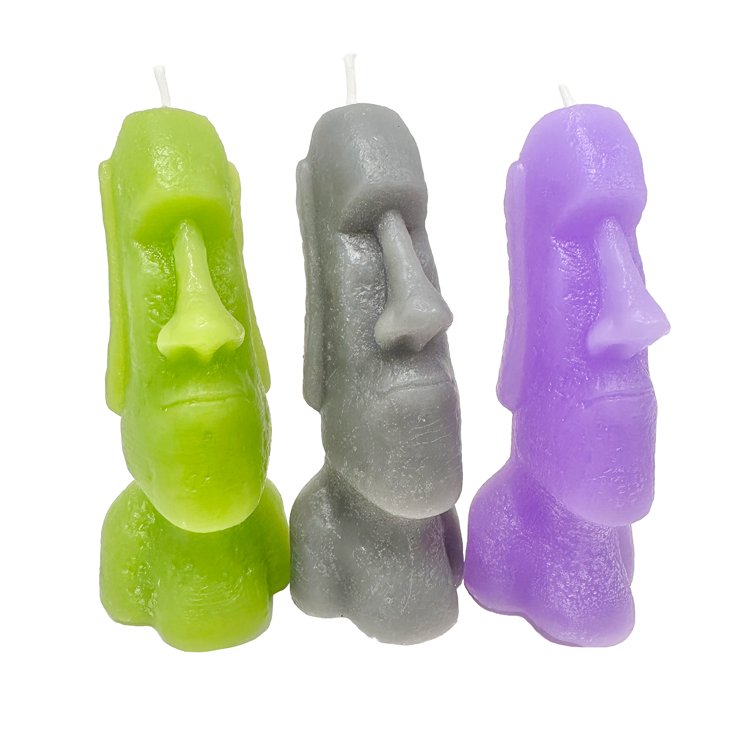 Theories Easter Island Moai cera skate candela cera d'api