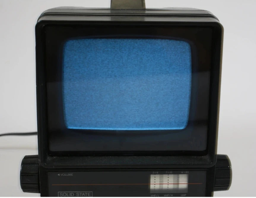 TMK 5'' TV mini CRT bianco e nero funzionante