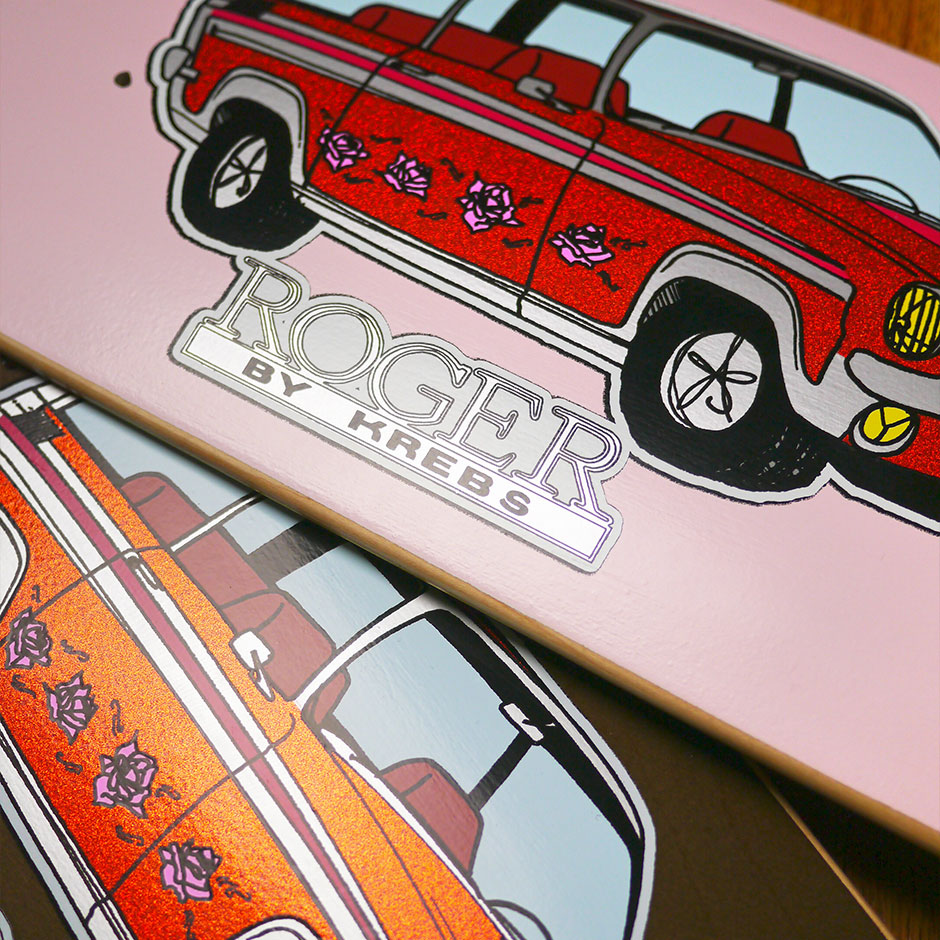 Snack Krebs Roger's Whip tavola skateboard 8.0 nera