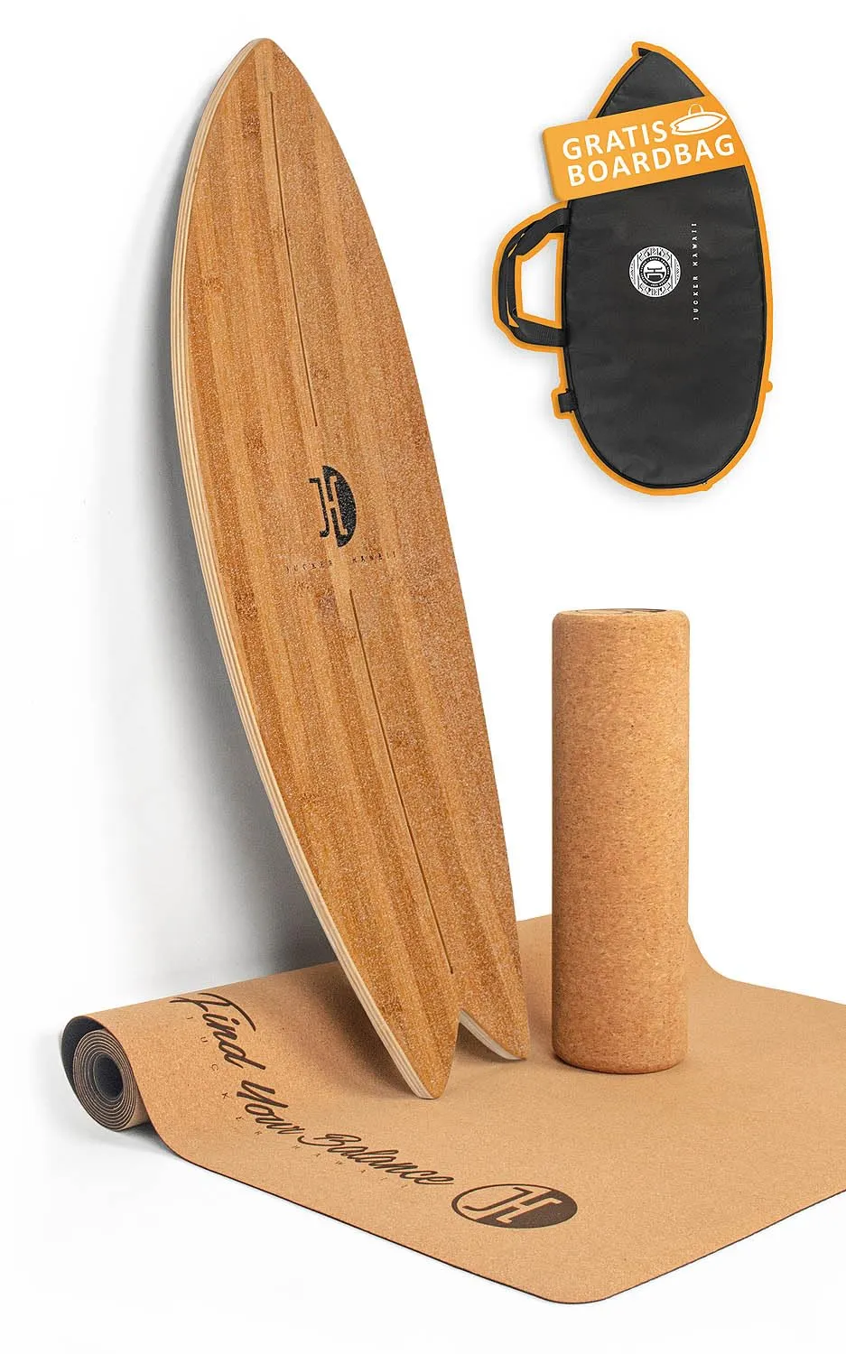 Jucker Hawaii Ocean Rocker balance board bambù rullo