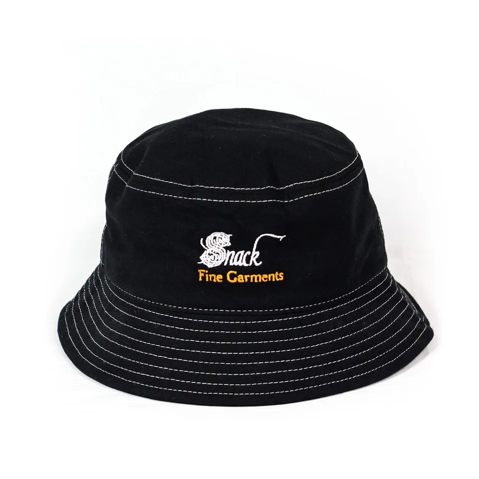 Snack Fine Garments bucket hat ricamato