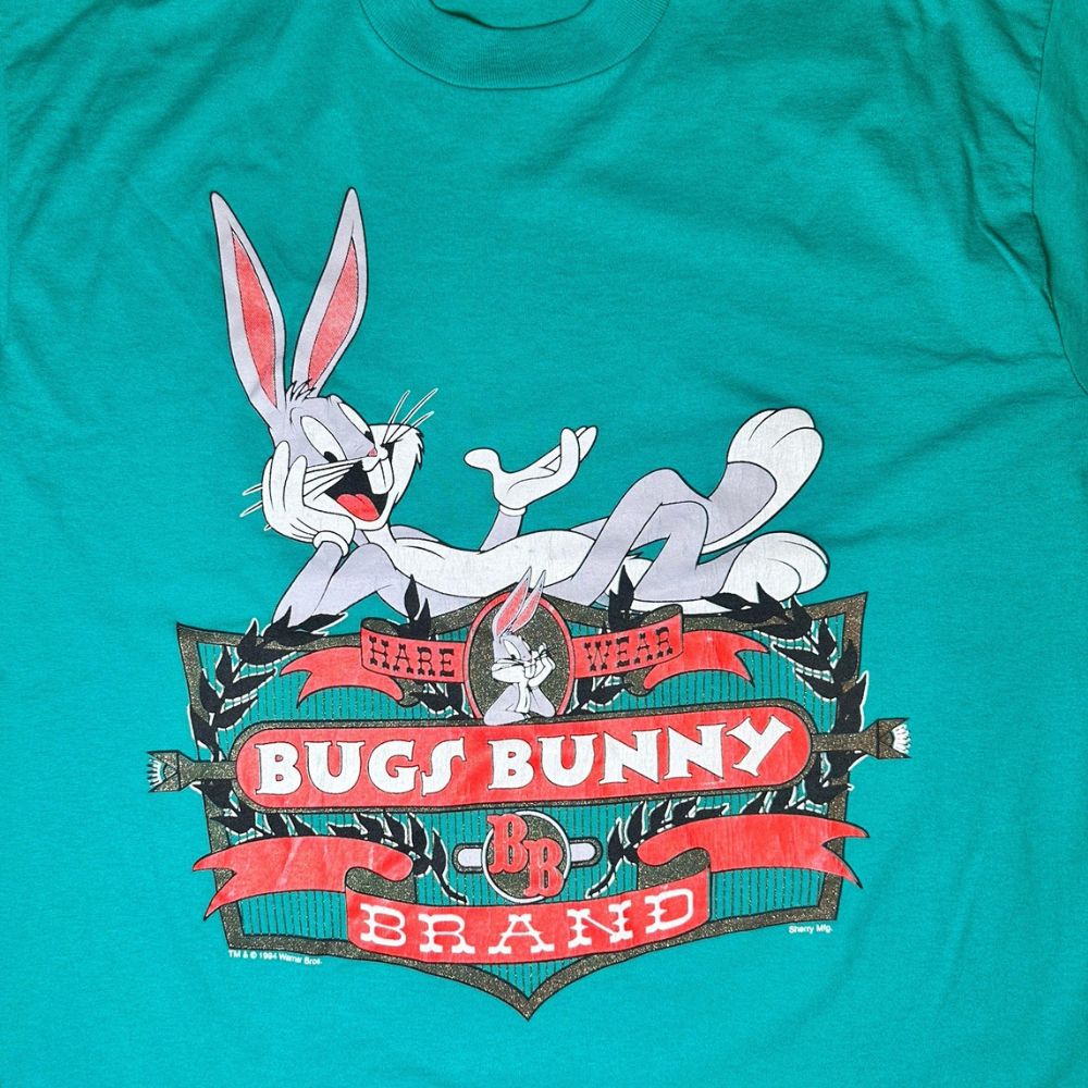 Bugs Bunny Single Stitch 1994 maglietta teal XL cotone