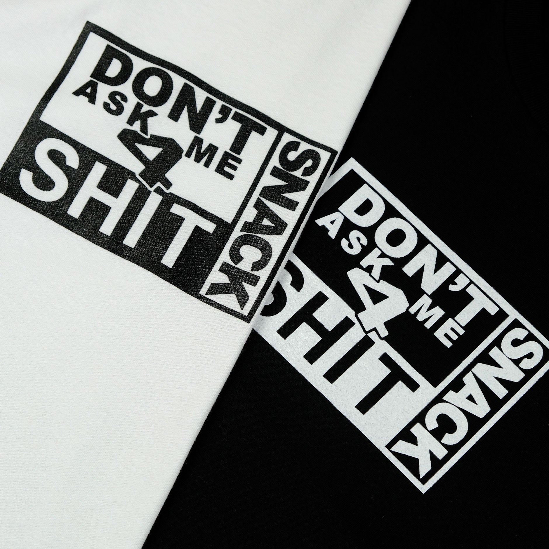 Snack 4 Shit t-shirt bianca cotone