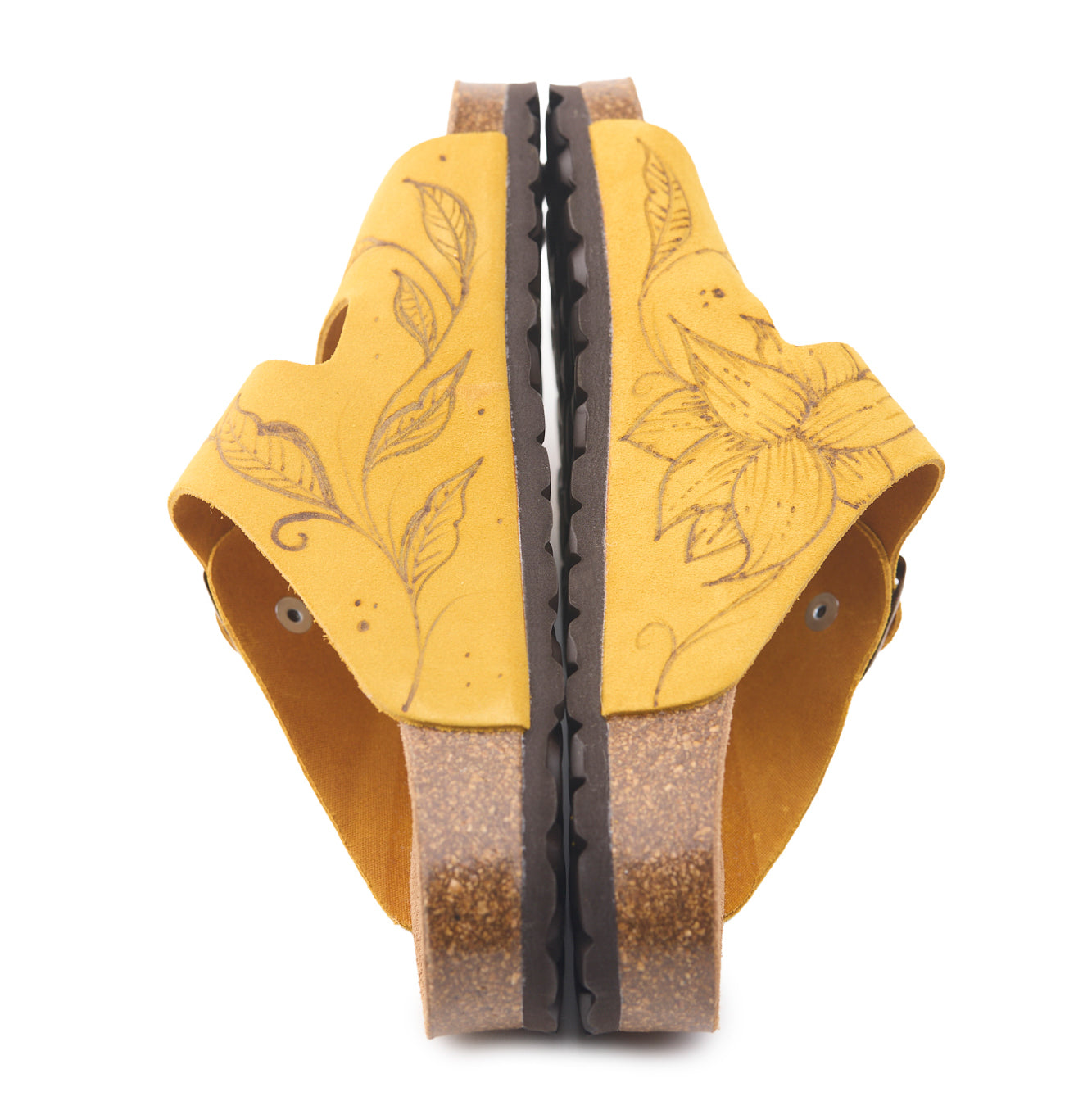 AC Longboards 420 Girasole sabot pelle fiori loto
