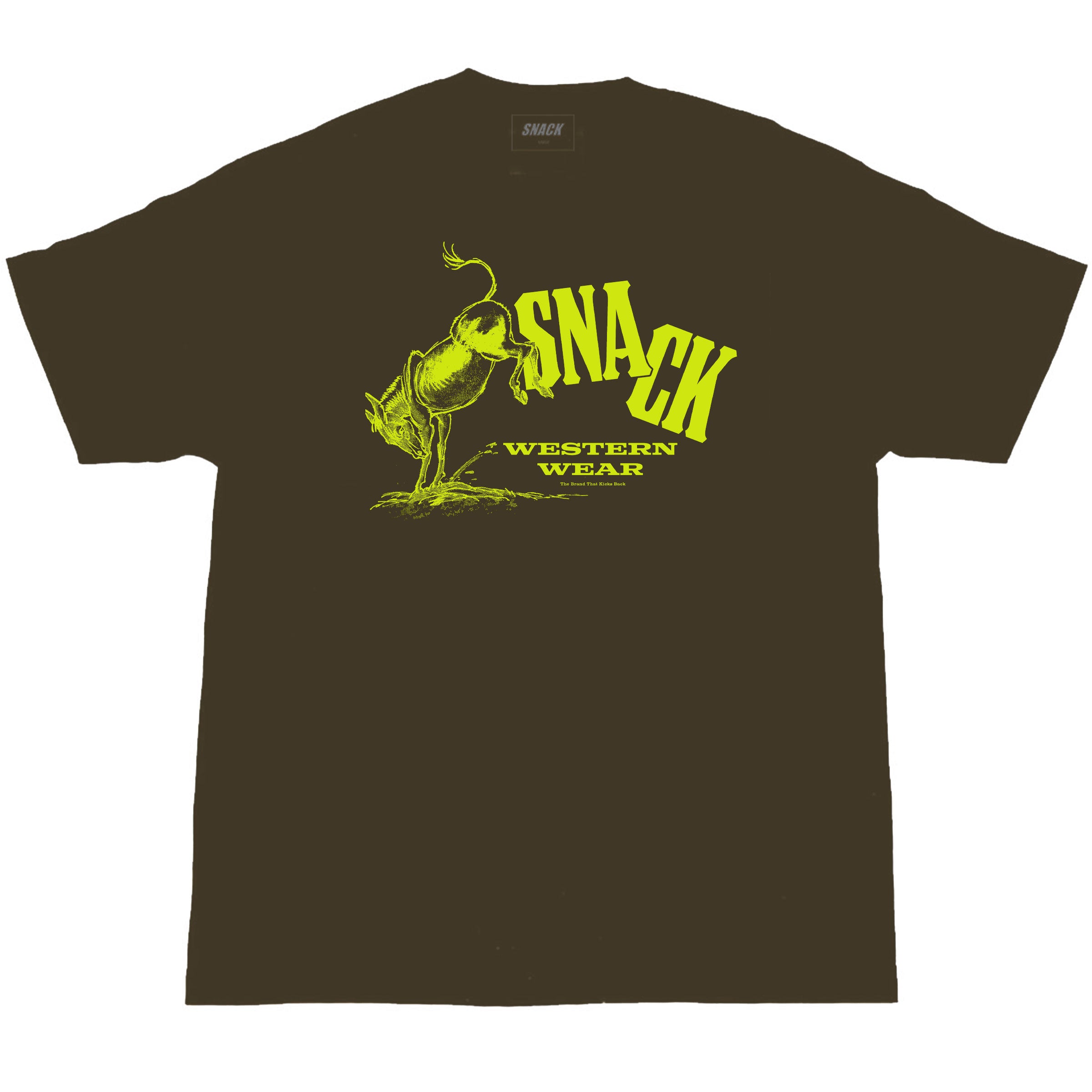 Snack Western Wear t-shirt marrone cotone