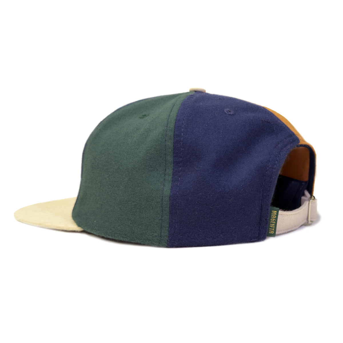 Magenta Panels 6 Panel Cappello Cotone Beige Fantasia
