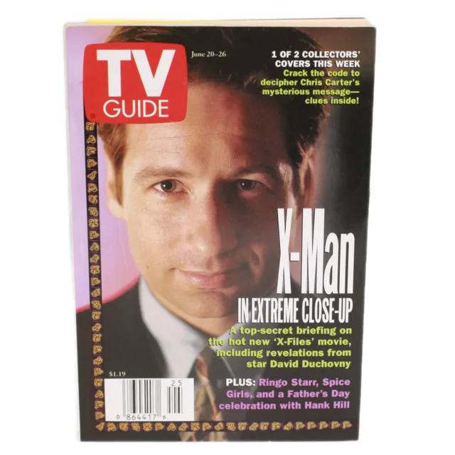 X-Files TV Guide rivista vintage 1998 Duchovny