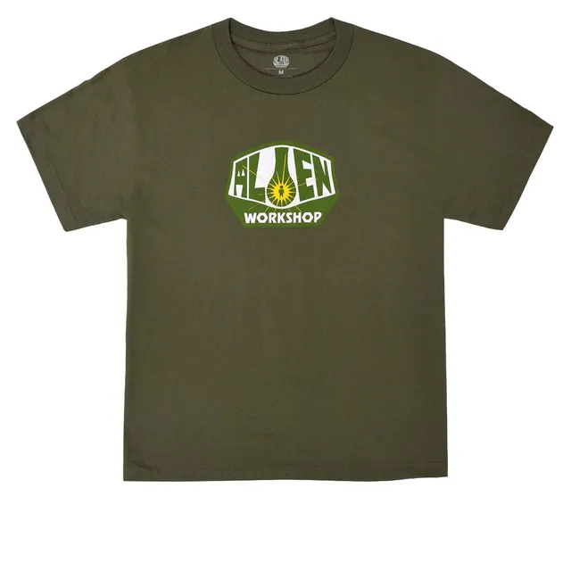 Alien Workshop OG Logo t-shirt verde fatigue cotone