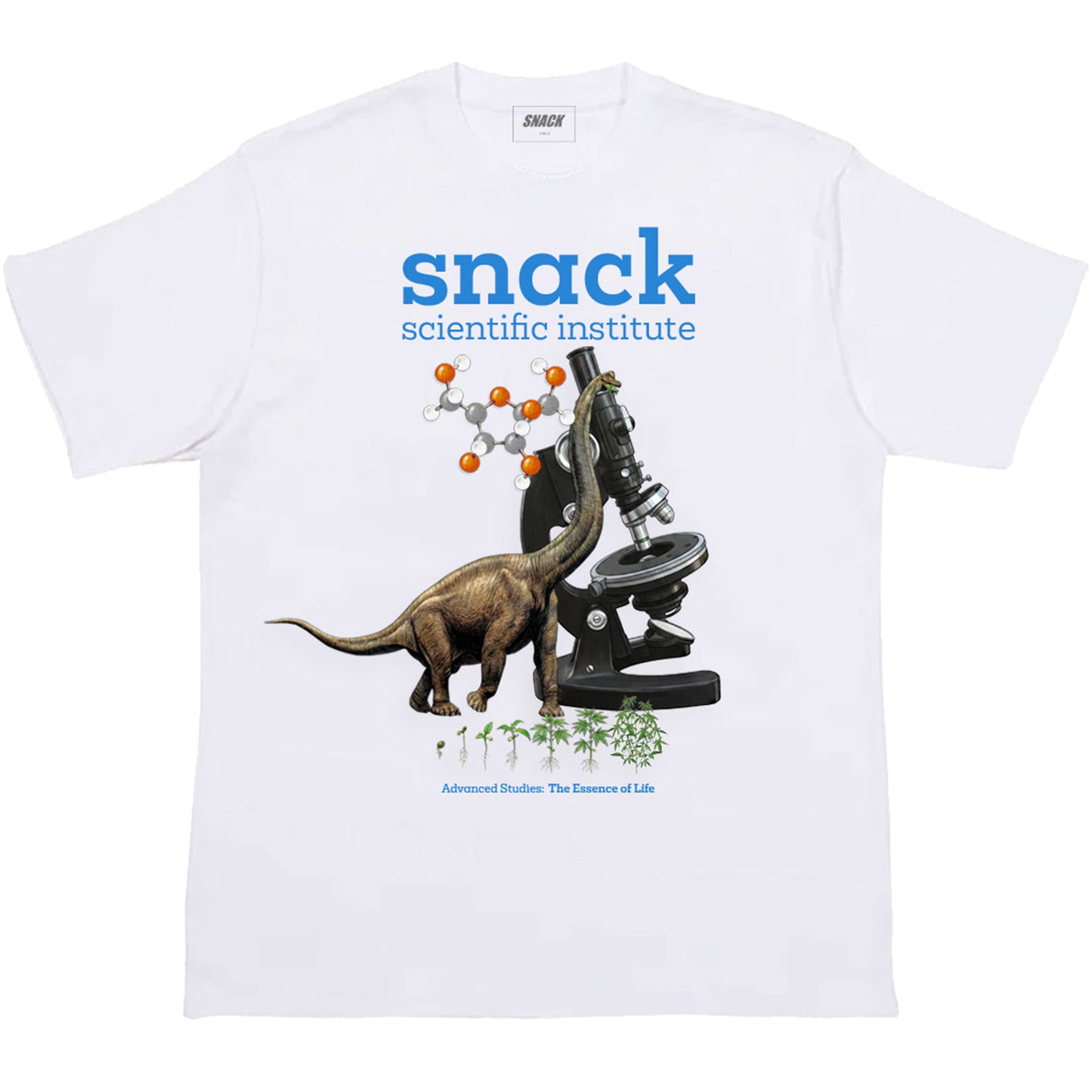 Snack Scientific Institute maglietta bianca cotone
