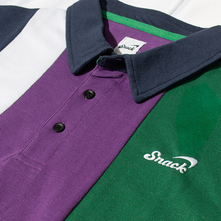 Snack Alive Vertical Stripe polo cotone