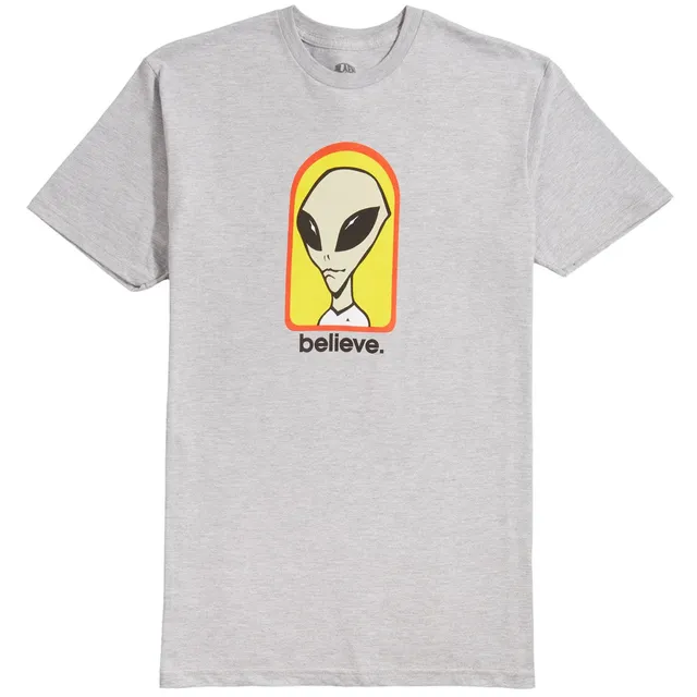 Alien Workshop Believe t-shirt grigio chiné 100% cotone