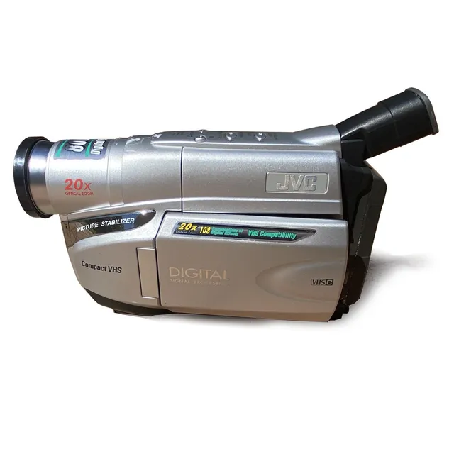 JVC GR-AXM17U videocamera VHS-C vintage bundle