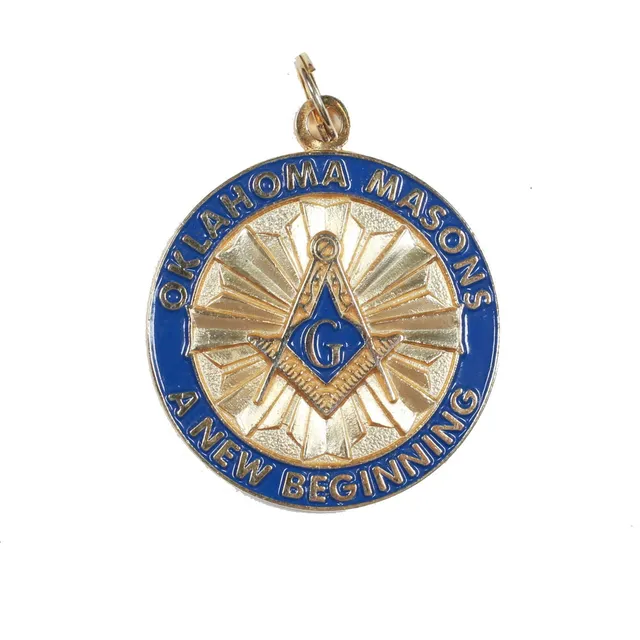 Masons Oklahoma medaglione spilla smalto massonico