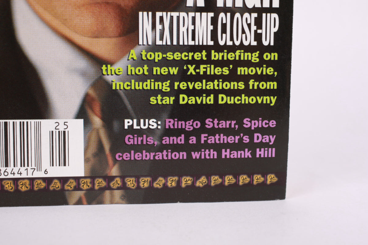 X-Files TV Guide rivista vintage 1998 Duchovny