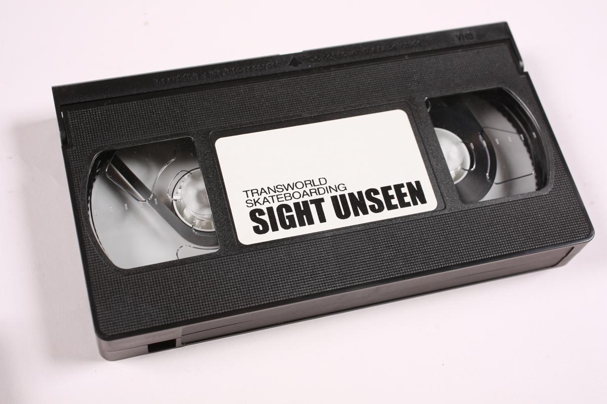 Transworld Sight Unseen 2001 videocassetta VHS vintage