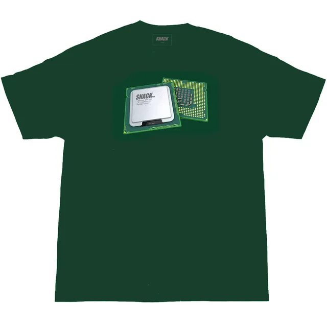 Snack Microchip t-shirt pine L cotone