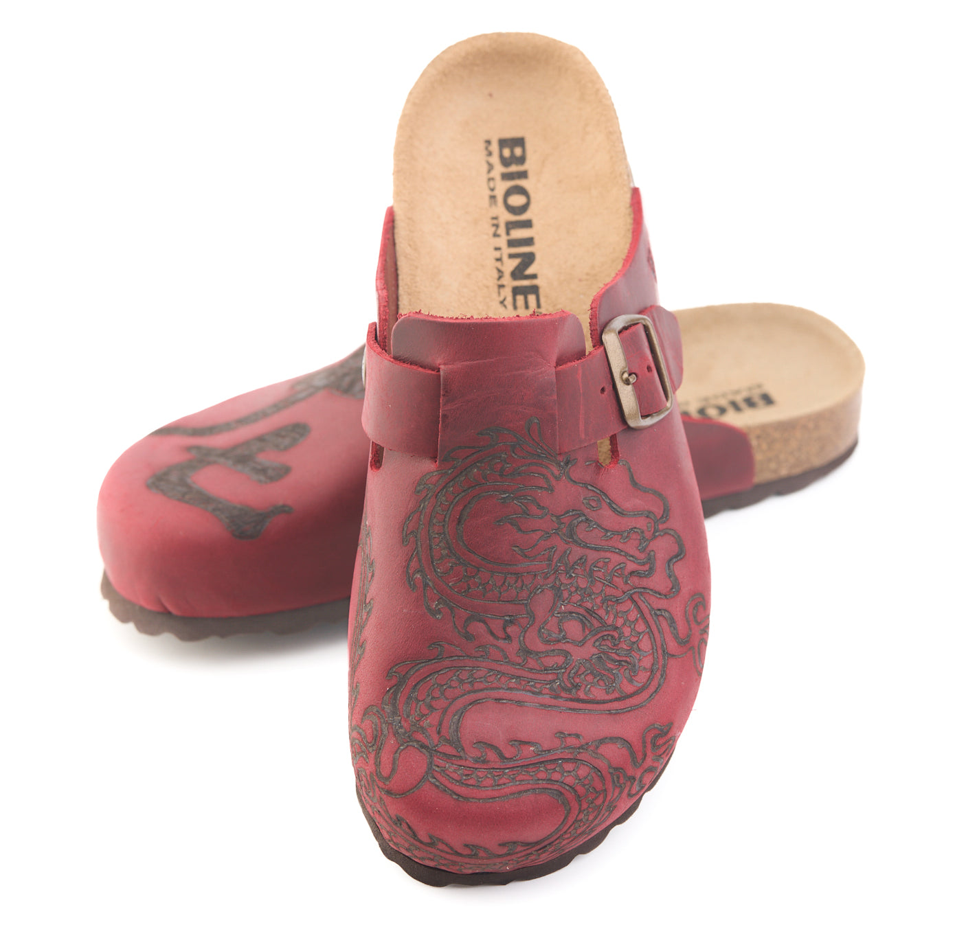 AC Longboards 1900 Rosso Dragone sabot pelle