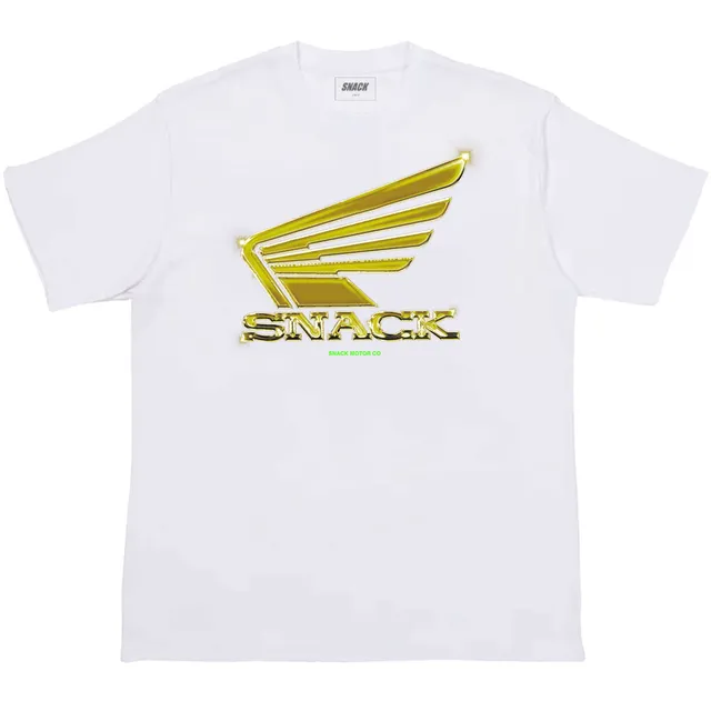 Snack Chrome Wings T-Shirt Bianca Cotone