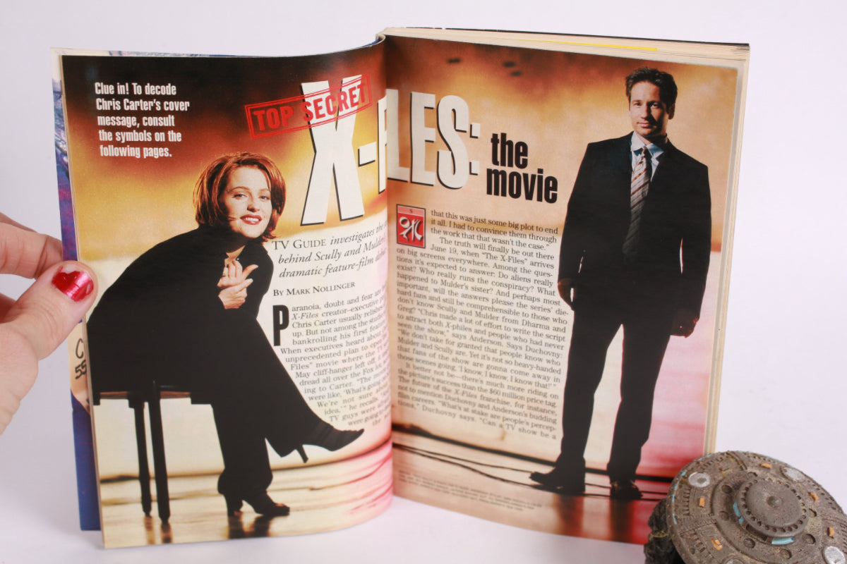 X-Files TV Guide 1998 rivista vintage Gillian Anderson