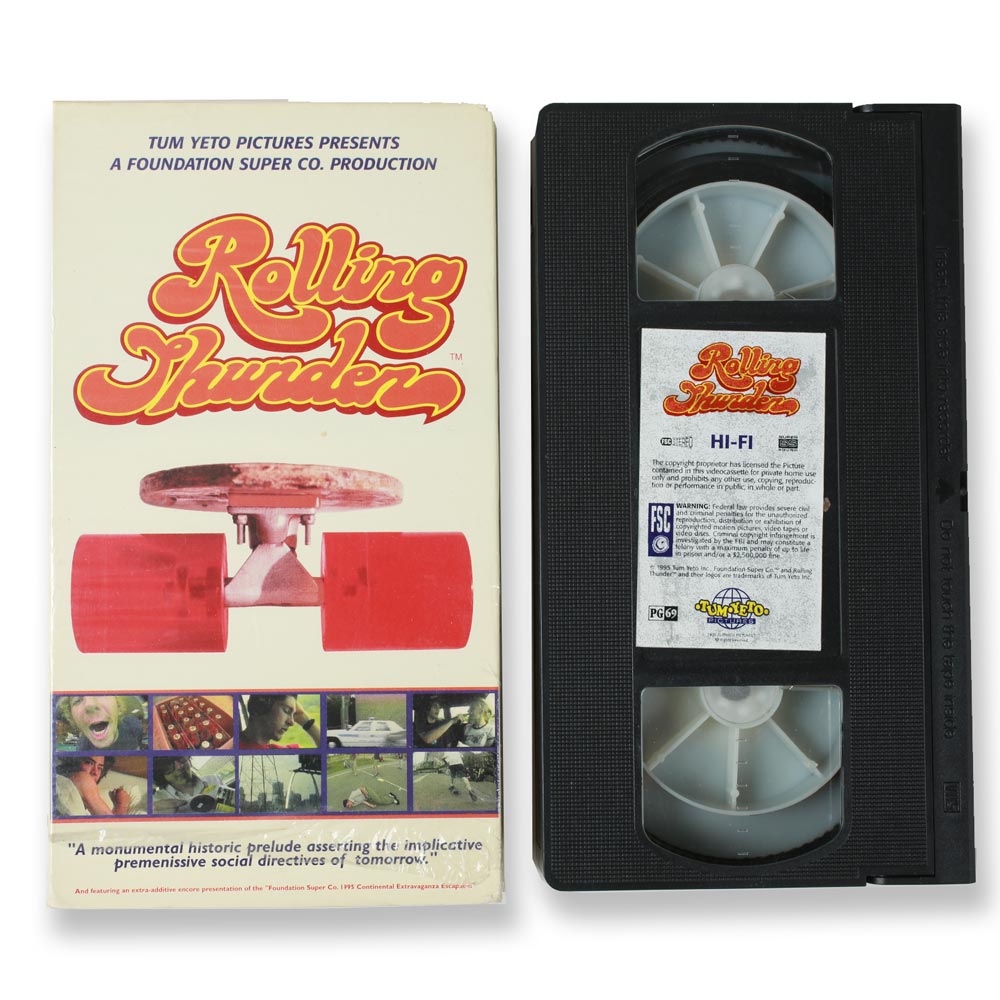 Foundation Rolling Thunder 1995 videocassetta VHS skate