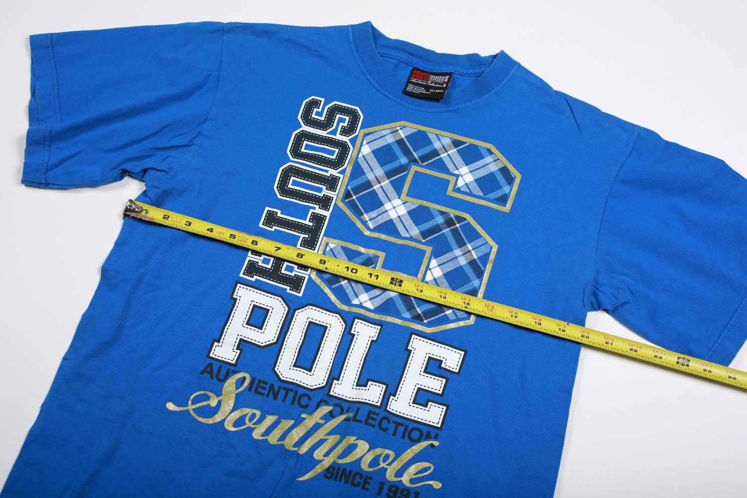 South Pole Authentics maglietta vintage XL blu royal cotone