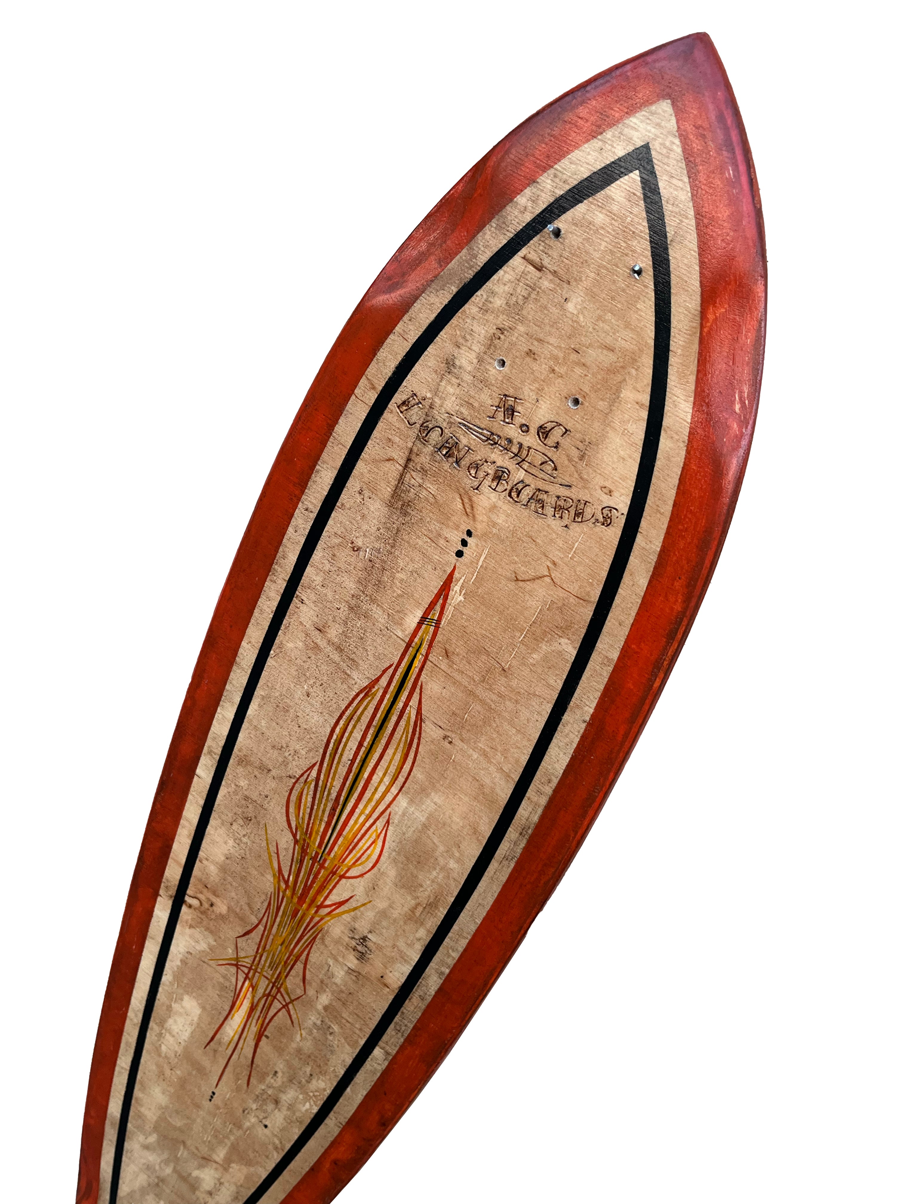 AC Longboards Big Fish Pinstriping longboard betulla