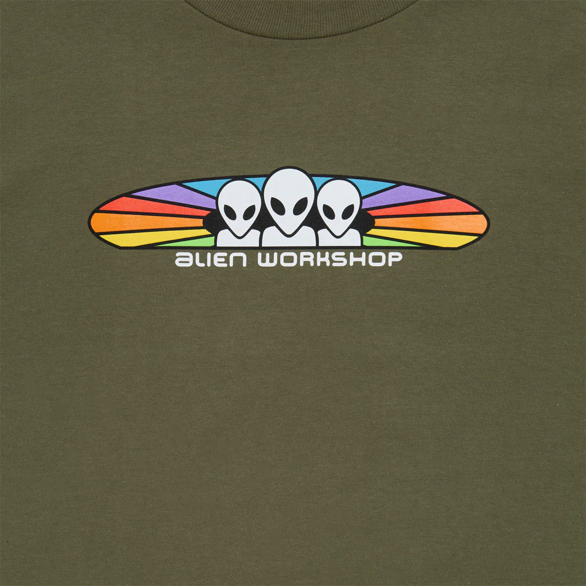 Alien Workshop Spectrum maglietta verde fatigue cotone