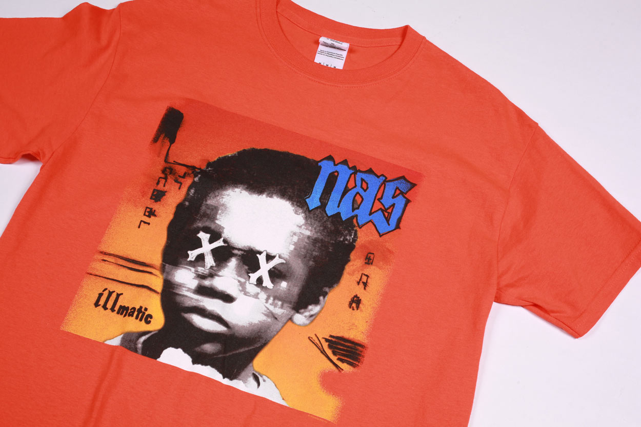 Nas Illmatic t-shirt arancione taglia M