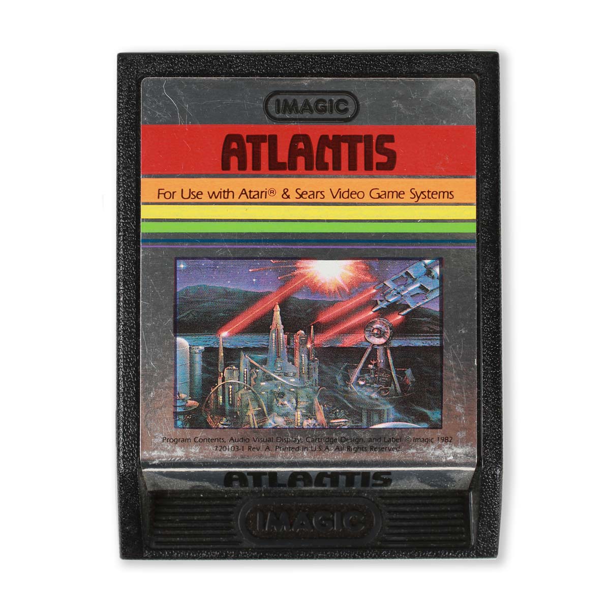 Atari Atlantis Cartuccia Gioco Vintage 1982