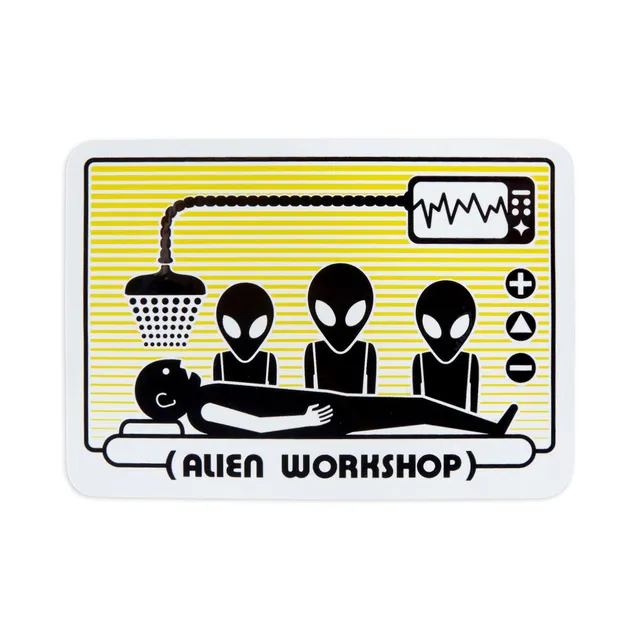 Alien Workshop Abduction sticker arancione vinile