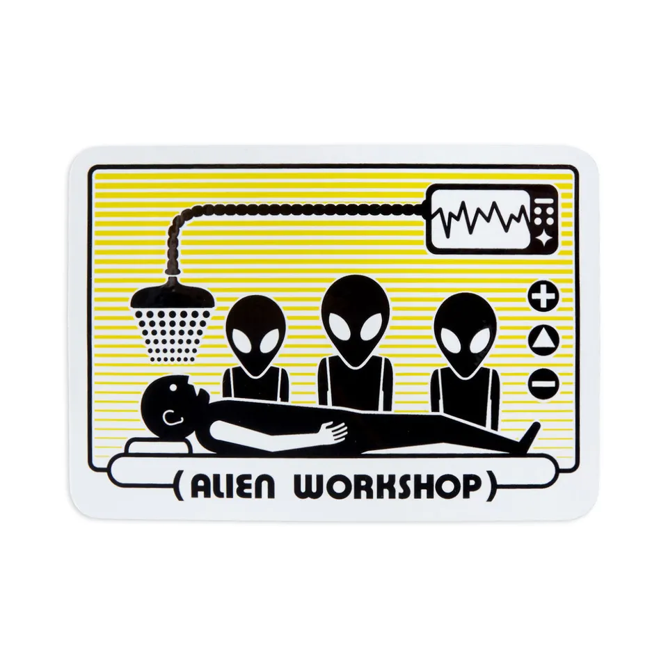 Alien Workshop Abduction sticker arancione vinile