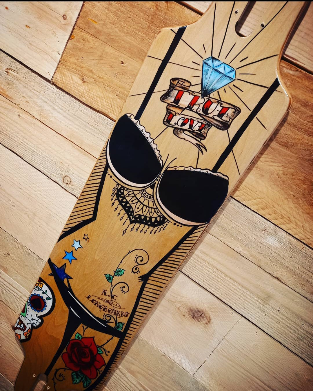 AC Longboards Bikini longboard betulla 39,3 freeride