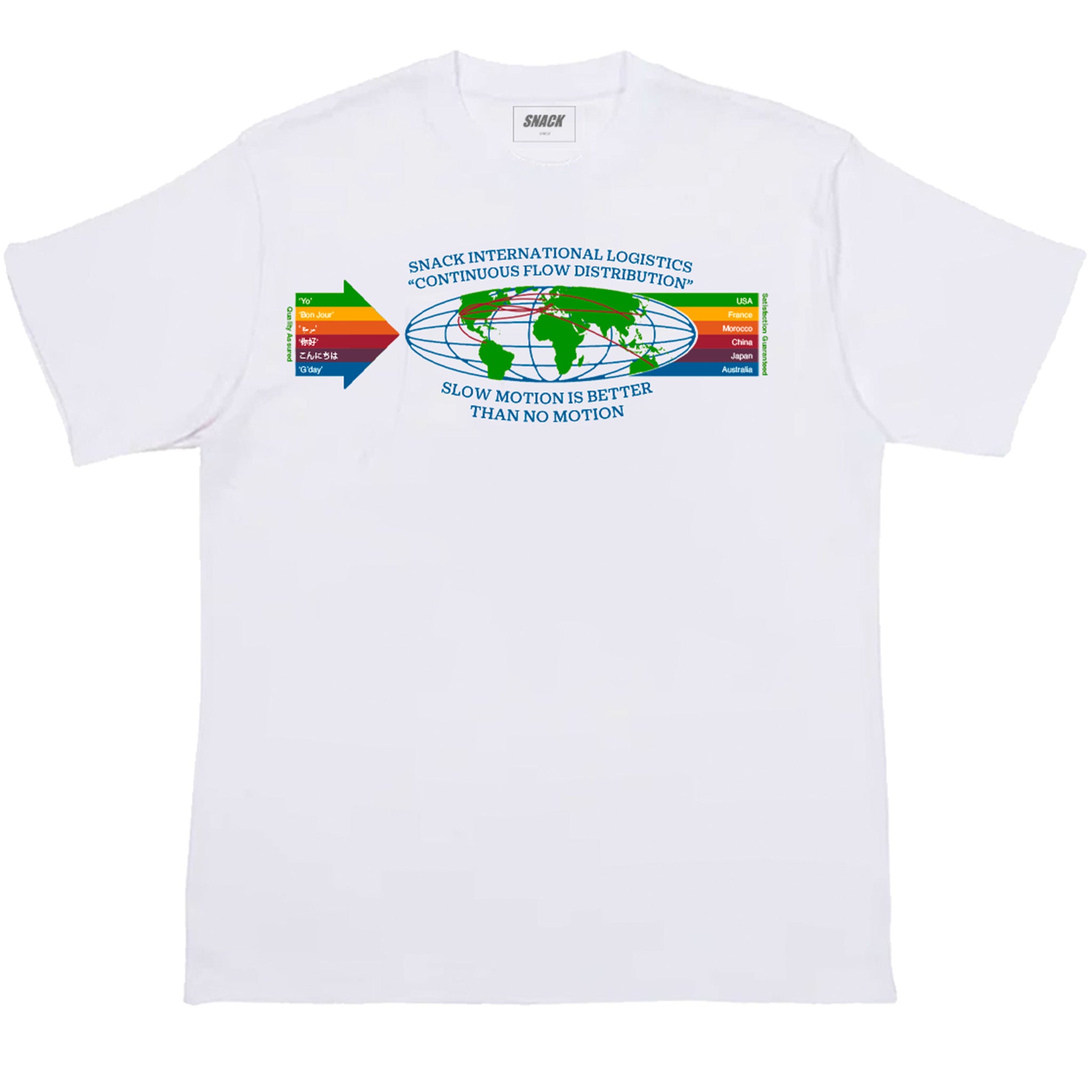 Snack Continuous Flow t-shirt cotone bianco