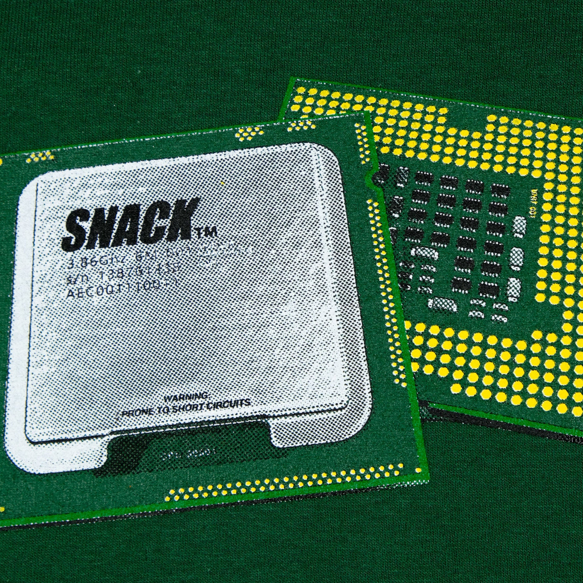 Snack Microchip t-shirt pine L cotone