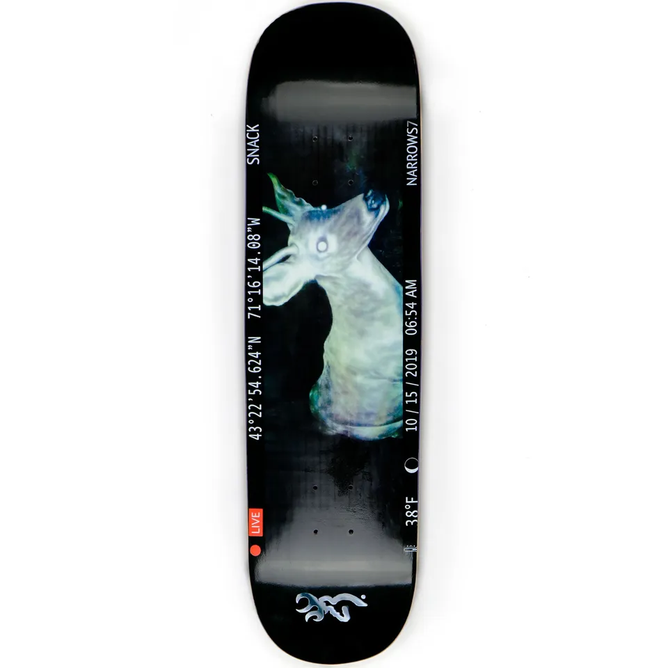 Snack May Trailcam tavola skateboard fosforescente