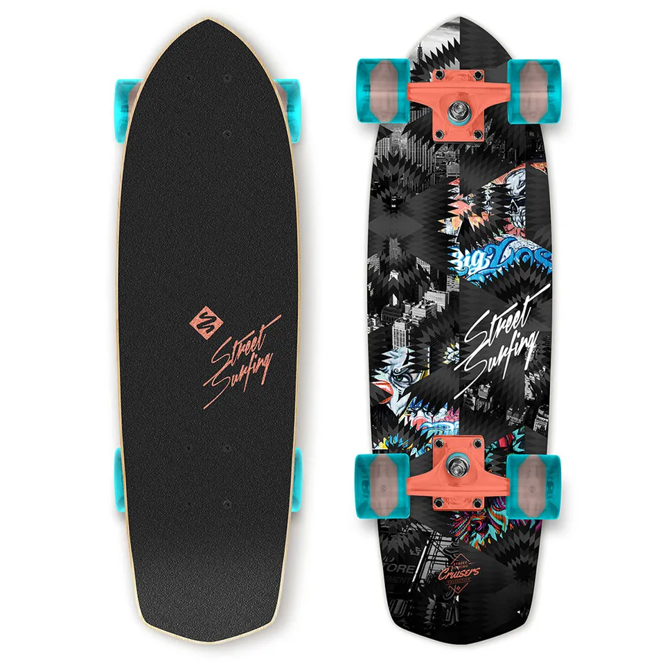 Street Surfing Kicktail Urban Lover 28" cruiser in acero
