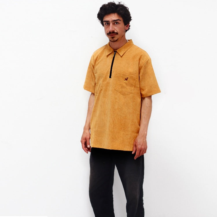 Snack Buck Corduroy felpa mezza zip L velluto