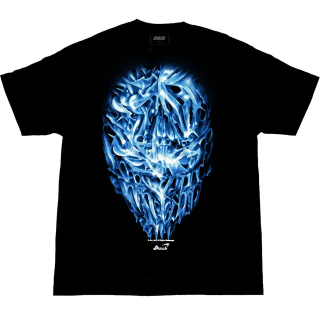Snack Chrome Face t-shirt cotone serigrafata