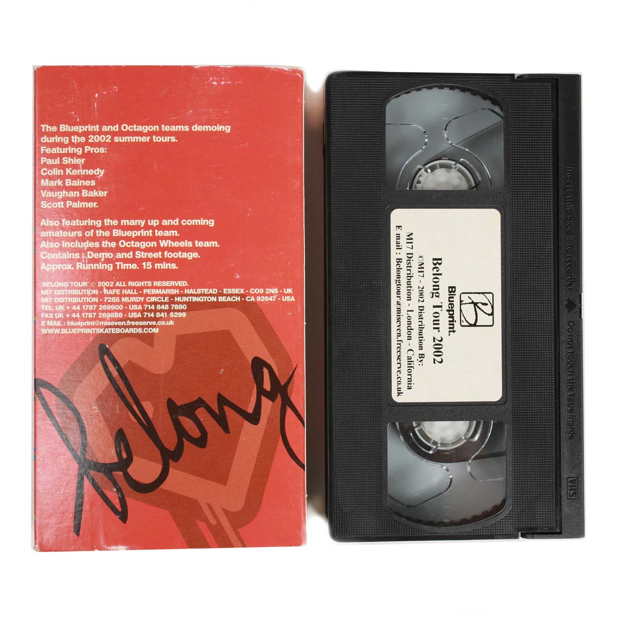Blueprint Belong Tour videocassetta VHS 2002 footage tour 15 min