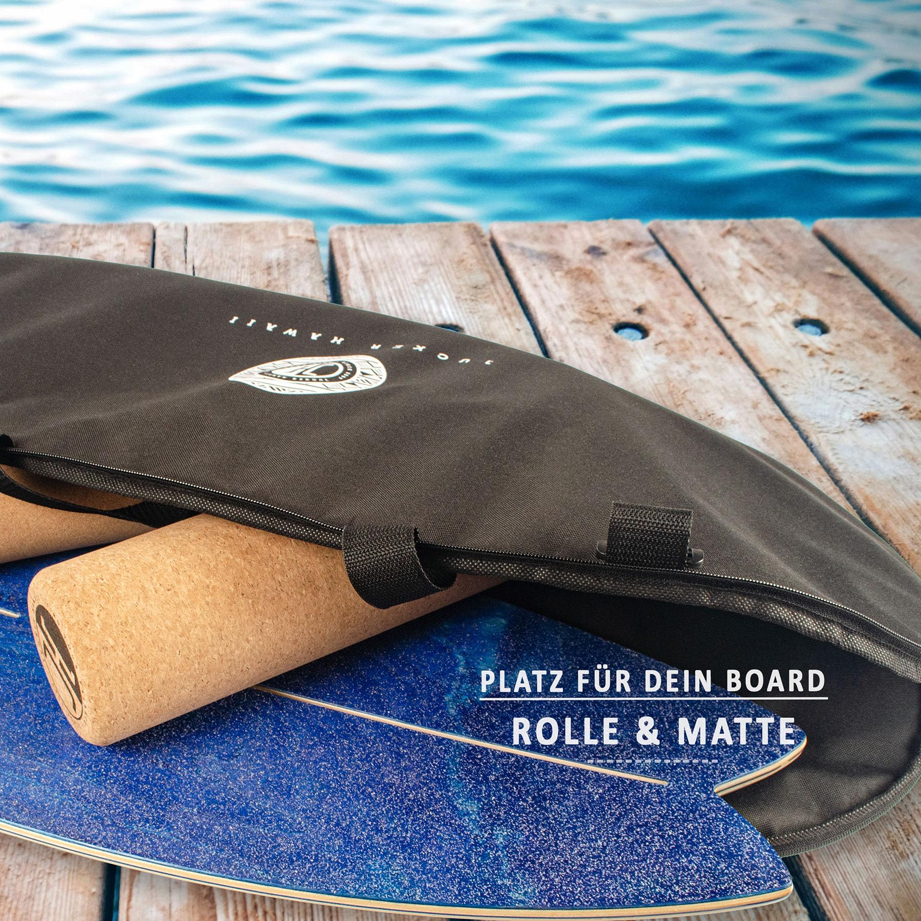 Jucker Hawaii Borsa Balance Board 88x40 cm Impermeabile Surf